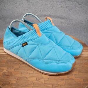 Teva ReEmber Quilted Winter Camp Shoes Womens Size 10 Blue Slip on
